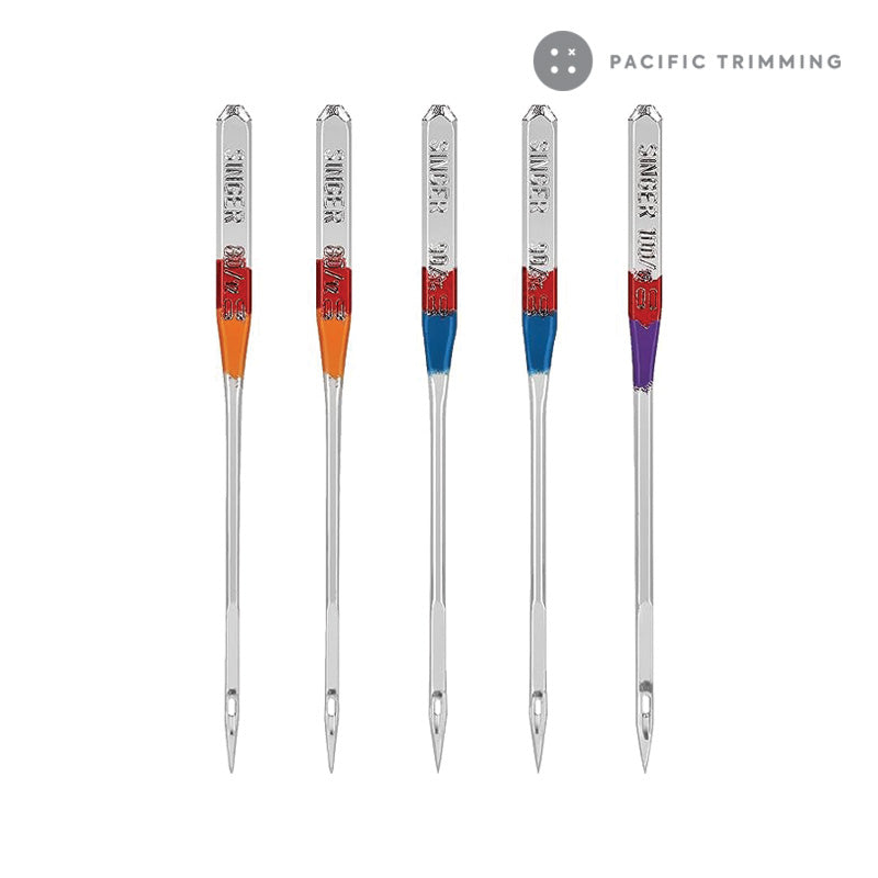 Singer Regular Point Sewing Machine Needle Sizes 80/12, 90/14, 100/16