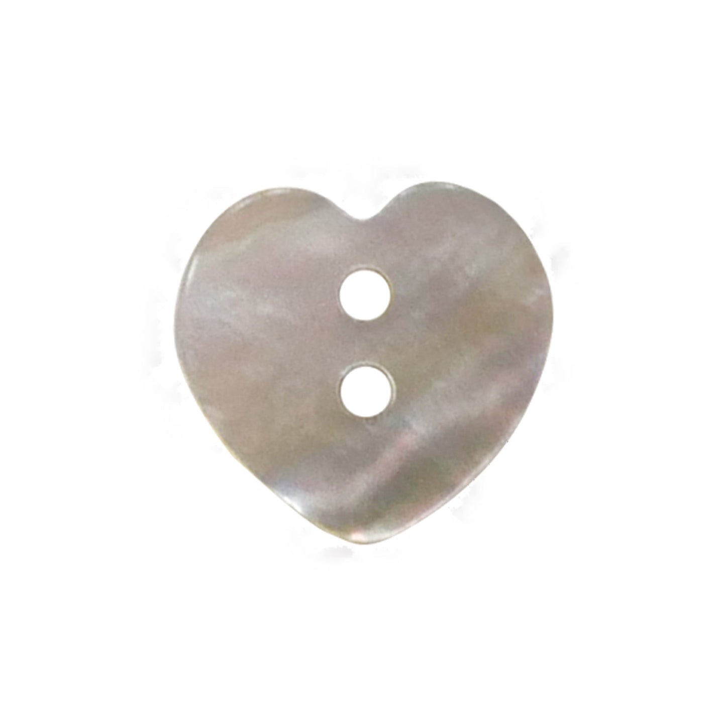 Heart Shape Vertical 2 Hole Genuine Mother of Pearl & Shell Button