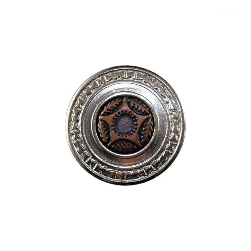 Metal Shank Button With Pattern