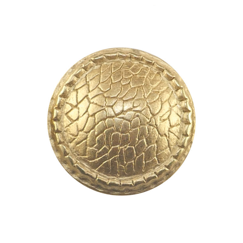 Textured Gold Metal Shank Button