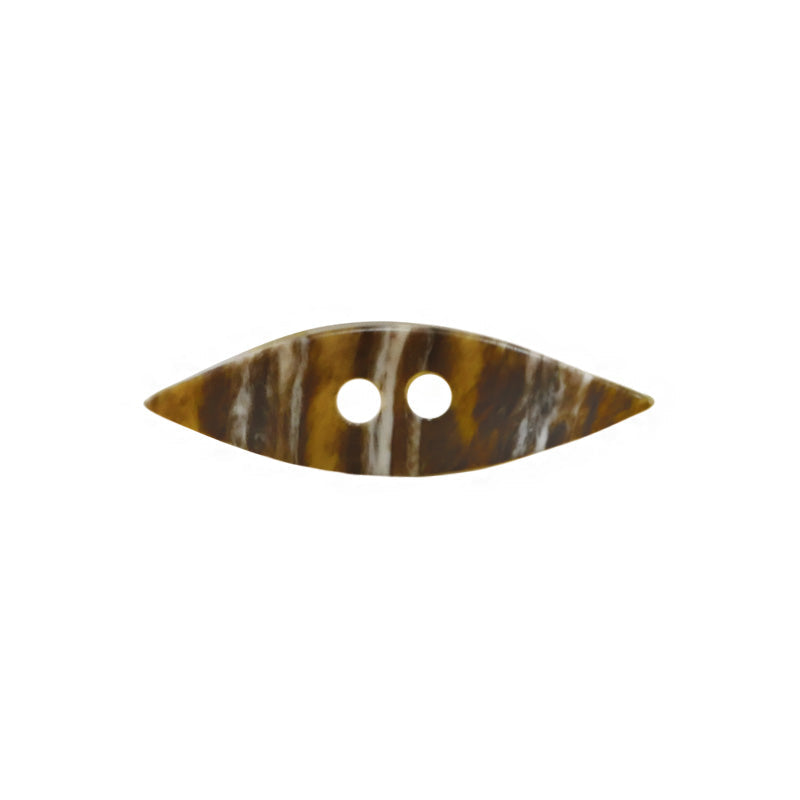 Striped Oval Two Hole Acrylic Button