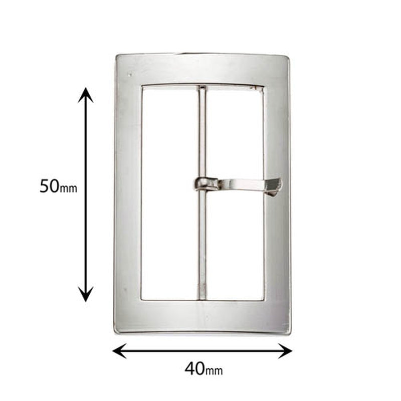 2 Inch Metal Buckle Silver