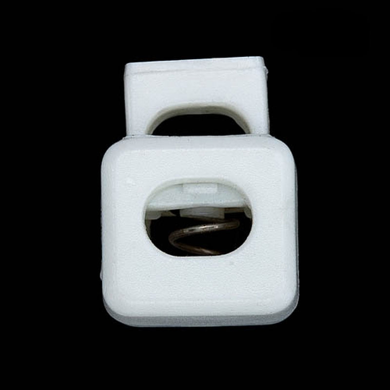 8mm Plastic White Cord Lock