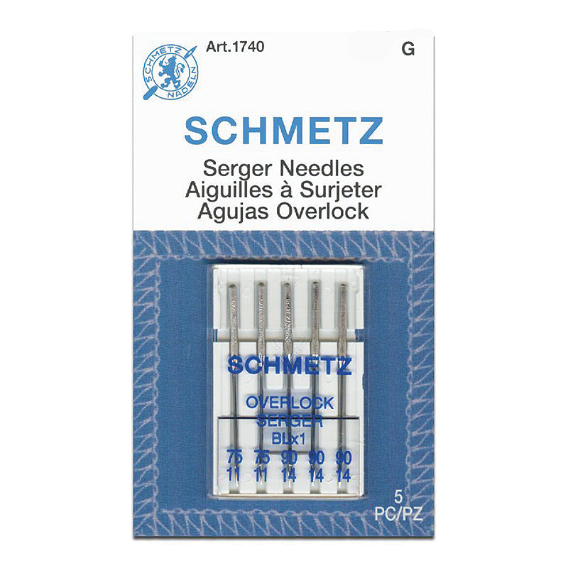 Schmetz Overlock, BLX1 Needles, Assorted Sizes (11/14)