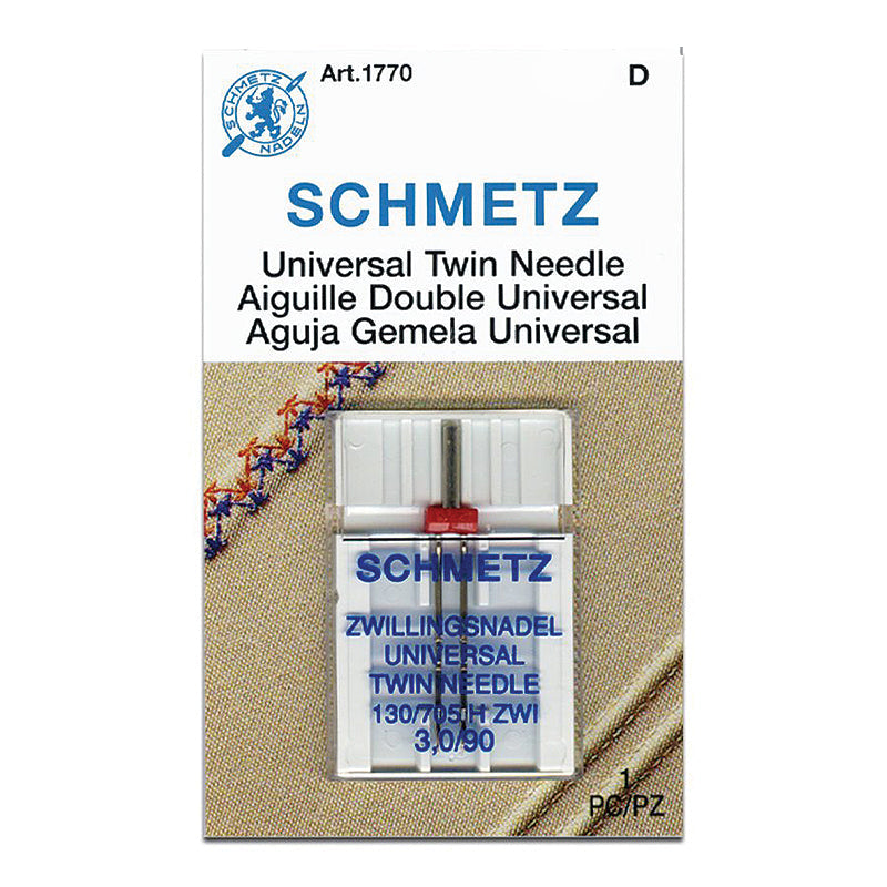 Schmetz Twin Universal Needle, Size 3.0/90