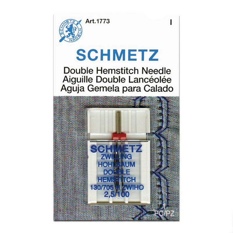 Schmetz Double Hemstitch Needle, Size 2.5/100