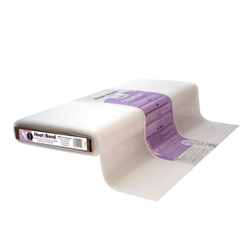 HeatnBond Ultra Soft Woven Fusible Interfacing for Batik Fabrics 19" White
