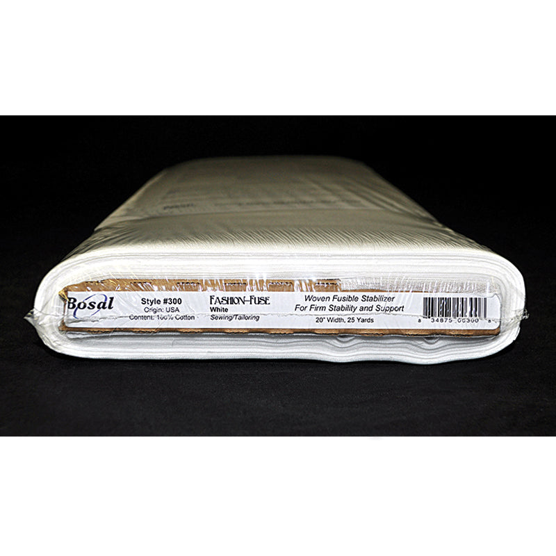 Bosal Fashion Fuse Fusible Woven Interfacing 20" White #300