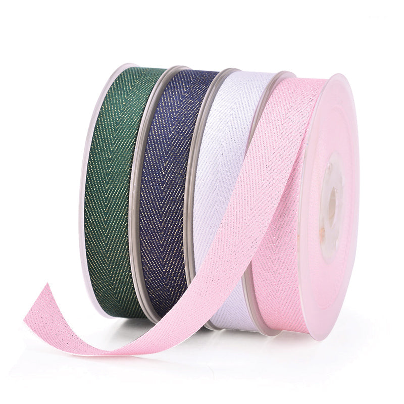 Polyester Lurex Herringbone Twill Tape