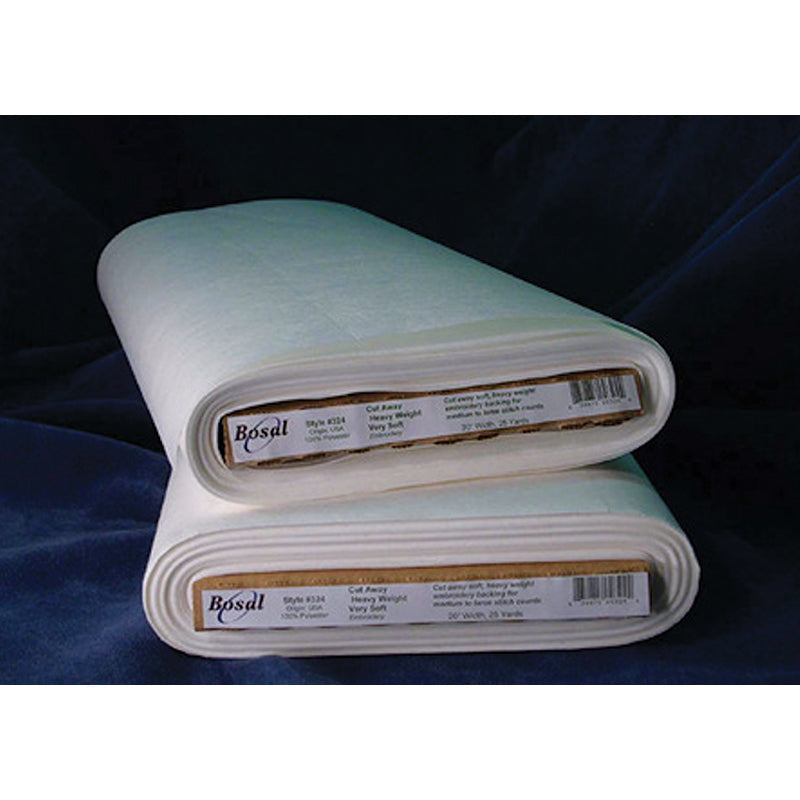 Bosal Cut Away Heavy Weight Embroidery Stabilizer 20" White #324