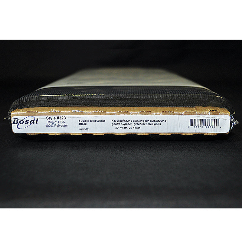 Bosal Fusible Tricot Knit Interfacing 20" Black #329