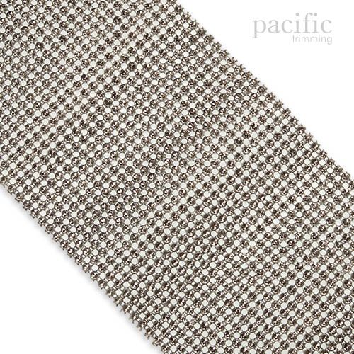 4.63 Inch Plating Plastic Mesh Trim Dark Silver