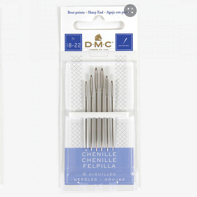 DMC Chenille Needles Size 18 - 22
