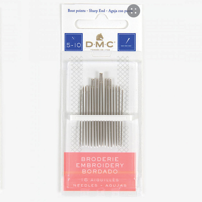 DMC Embroidery Needles Size 5 - 10