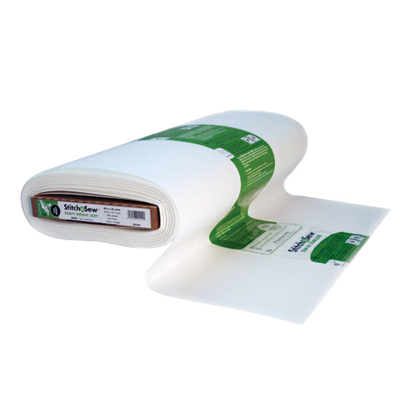 StitchnSew Cut Away Heavy Weight Non Woven Sew In Stabilizer 20" White