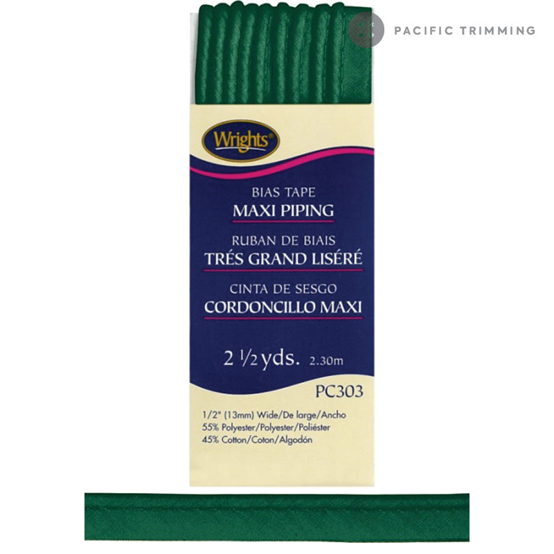 Wrights Maxi Piping Bias Tape 1/2" Multiple Colors