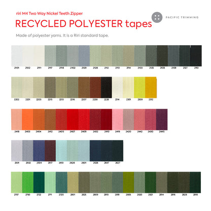 M4 Two Way Nickel Teeth Metal Zipper