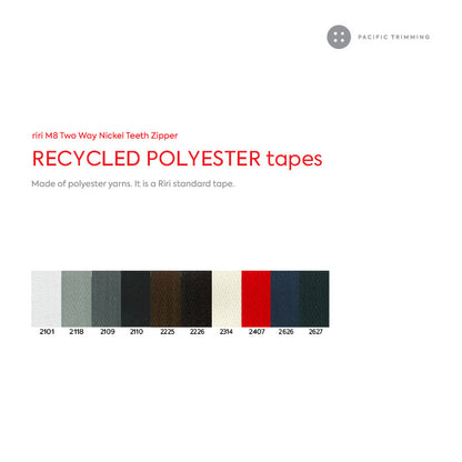 M8 Two Way Nickel Teeth Metal Zipper