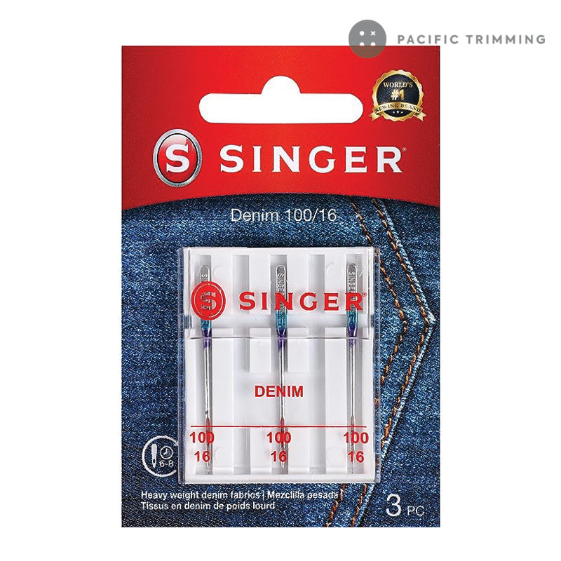 Singer Denim Needles, Size 100/16