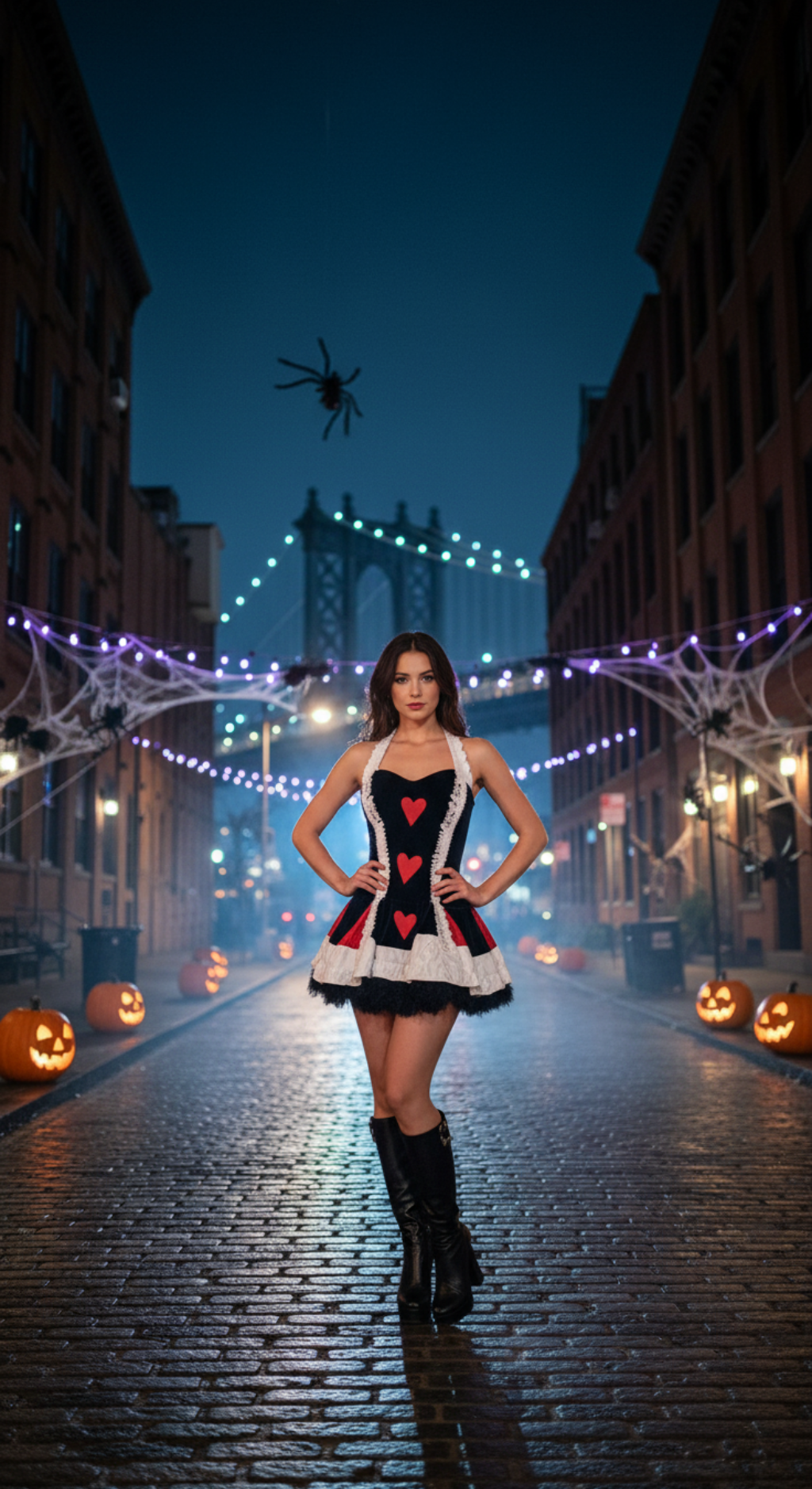 [*Halloween Clearacne Sale*] Queen of Hearts Deluxe Costume - Elegant and Dramatic Alice in Wonderland Inspired Dress