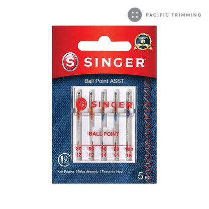 Singer Universal Ball Point Machine Needles 80/12, 90/14, 100/16 Assorted