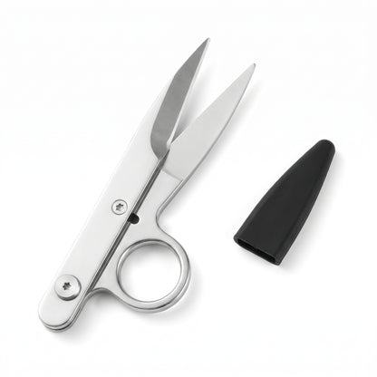 All Steel Precision Thread Snips with Finger Ring (4.1 Inch)