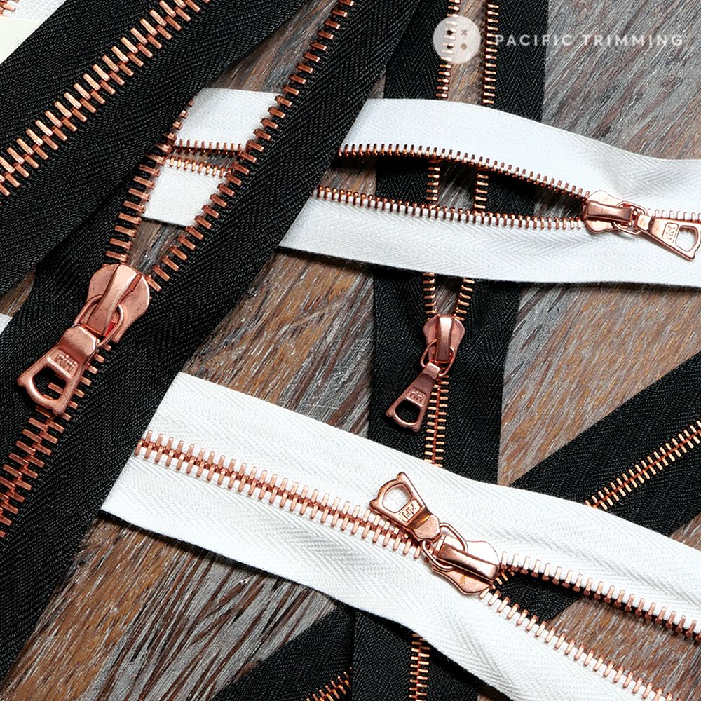 riri M4, M6 & M8 / One & Two Way Copper Teeth Metal Zipper