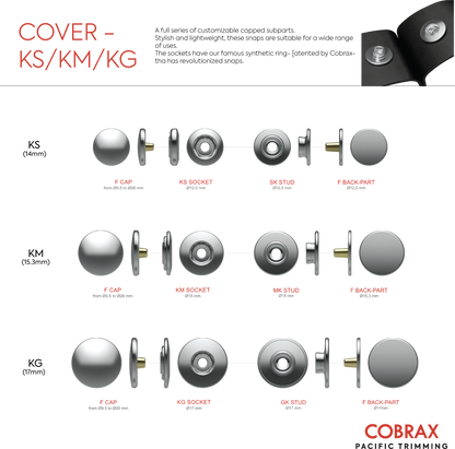 Cobrax "K" Series Snap Fastener Button