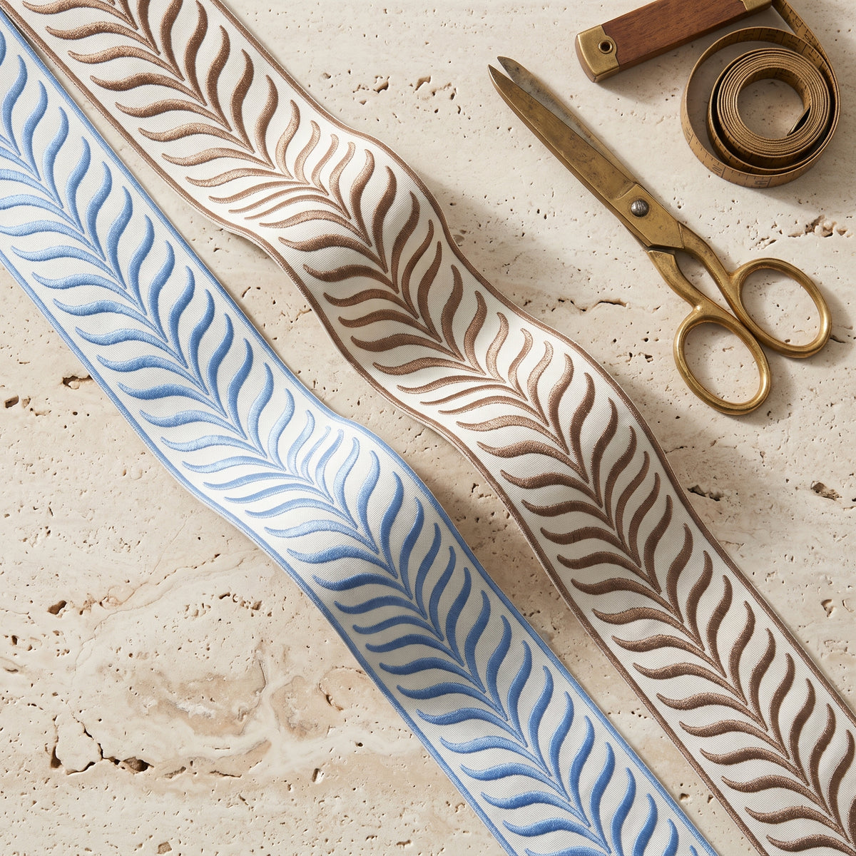Jacquard Trim with Herringbone Shape