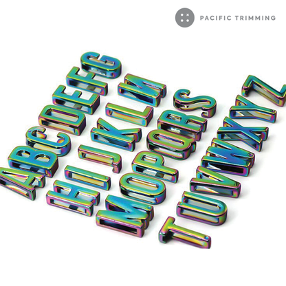 Metal Alphabet Slider Charm