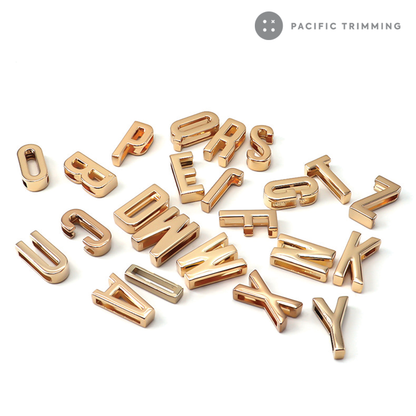 Metal Alphabet Slider Charm