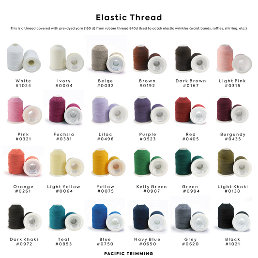 Elastic Thread Multiple Colors