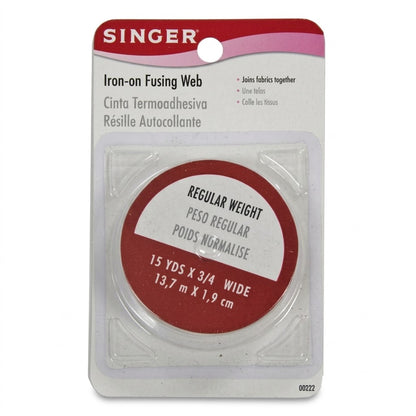 Singer Iron on Fusing Web Regular Weight (3/4 Inch x 15 Yards)
