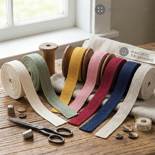 1 1/2 Inch Cotton Herringbone Twill Tape