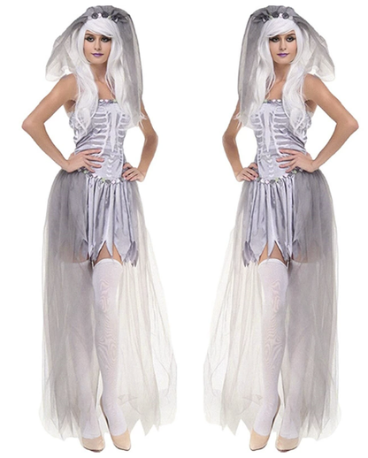 [*Halloween Clearacne Sale*] Phantom Elegance Ghostly Bride Costume