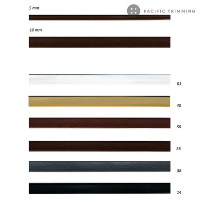 Premium Quality Faux Leather Trim 5mm (3/16"), 10mm (3/8")