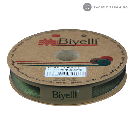 Biyelli 3/4" Satin Bias Tape #18 Khaki