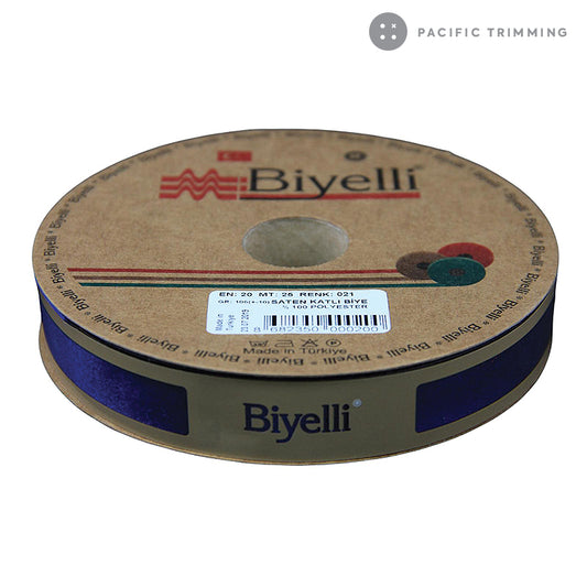 Biyelli 3/4" Satin Bias Tape #21 Navy Blue - Pacific Trimming