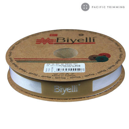 Biyelli 3/4" Satin Bias Tape #41 White