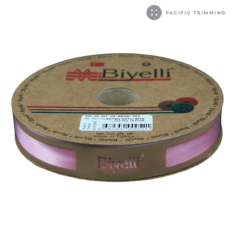 Biyelli 3/4" Satin Bias Tape #53 Pink