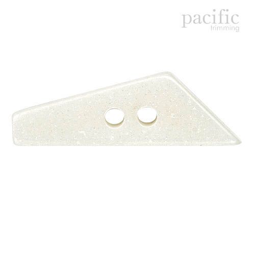 Faux Pearl 2 Hole White Toggle Button 120061TG