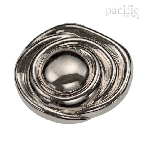 Flower Shape ABS Metal Plated Shank Button 120737MT Nickel