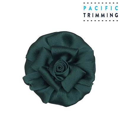 4 Inch Beautiful Floral Appliques Dark Green