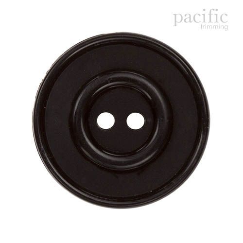 Round 2 Hole Nylon Button 125042BA Black