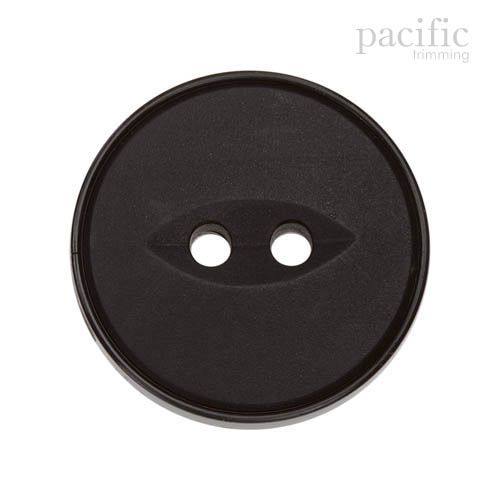 Fish Eye 2 Hole Nylon Button 125049BA Black