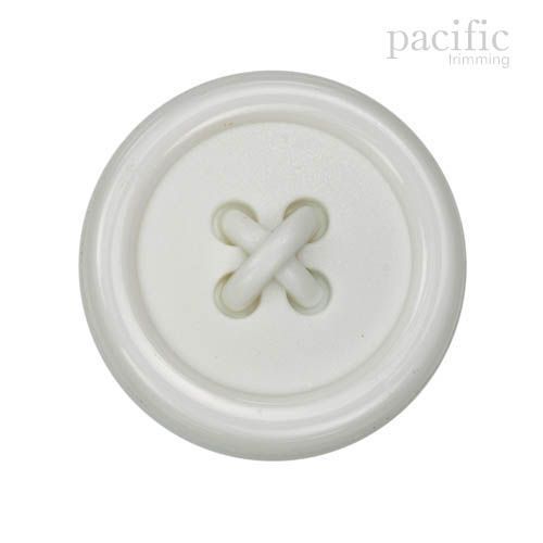 Knot Nylon Shank Decorative Button White