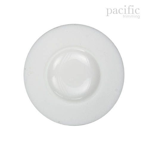 Round Shank Nylon Button 125554BA White