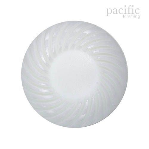 Spiral Patterned Round Shank Nylon Decorative Button 