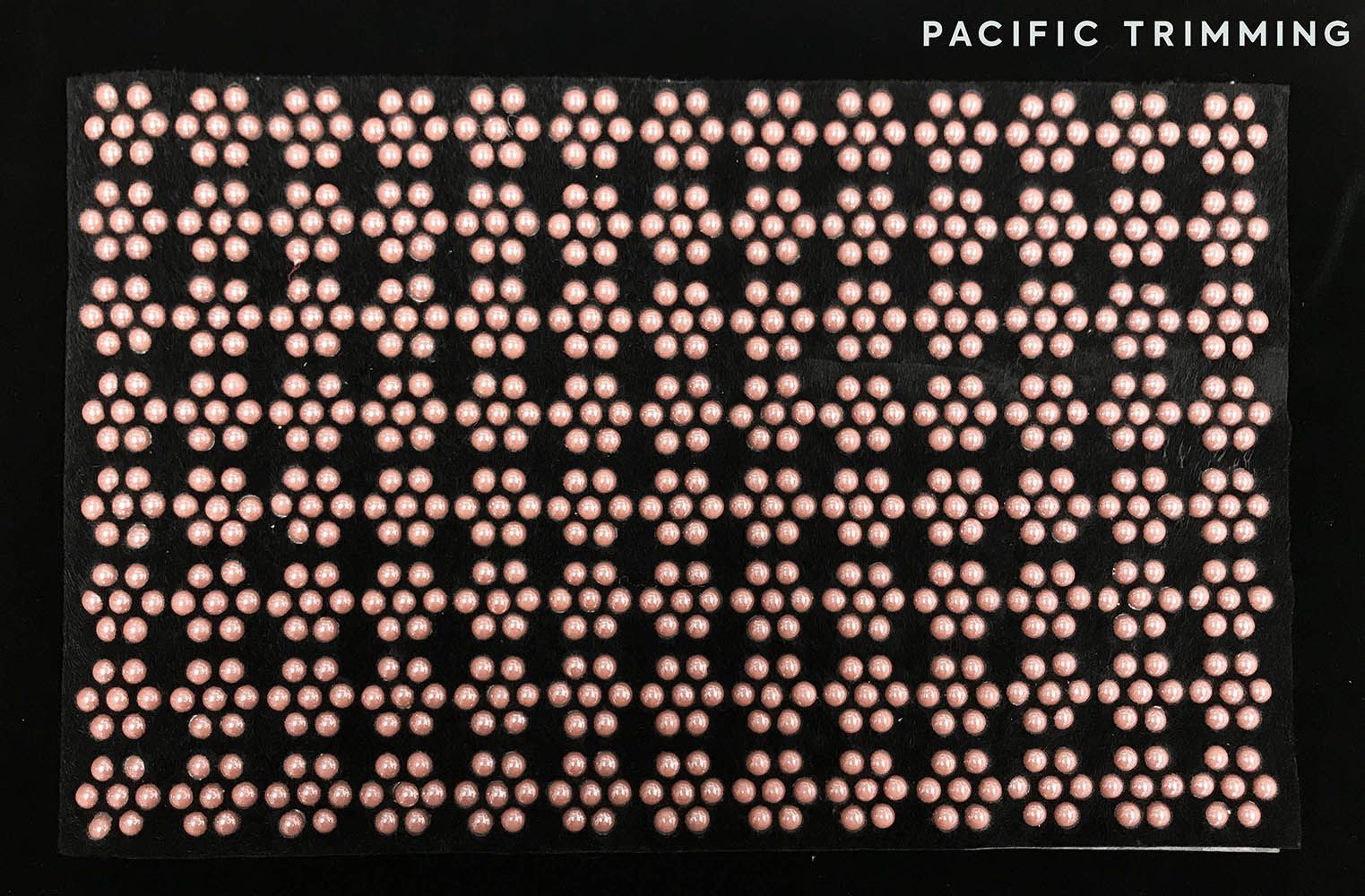 9.25 Inch Rhinestone Sheet Black/Pink