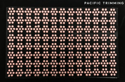 9.25 Inch Rhinestone Sheet Black/Pink